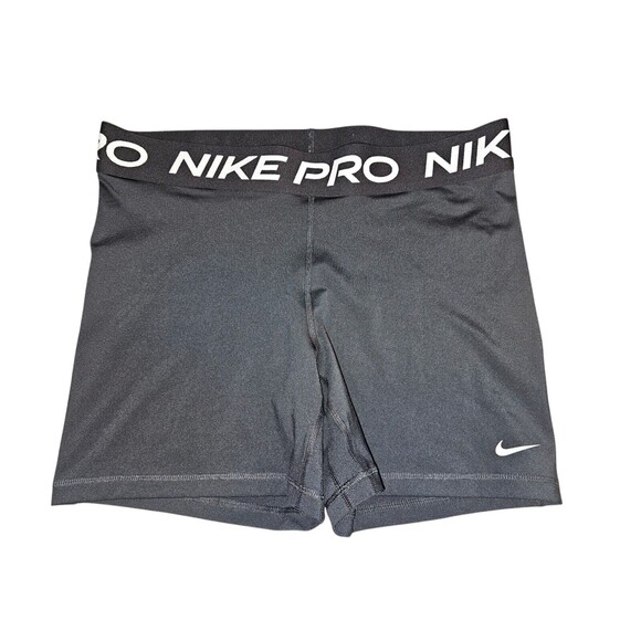 Nike Pro Compression Shorts Womens XL Black Dri-Fit Workout Gym - Picture 1 of 11